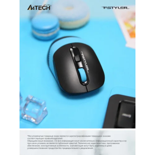 Клавиатура + мышь A4Tech Fstyler FG1010 клав:черный/синий мышь:черный/синий USB беспроводная Multimedia (FG1010 BLUE) Клавиатура + мышь A4Tech Fstyler FG1010 клав:черный/синий мышь:черный/синий USB беспроводная Multimedia (FG1010 BLUE)